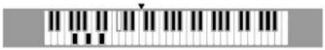 YAMAHA Portatone PSR-292 - Nachschlagen von Akkorden im „Dictionary“ - 5