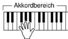 YAMAHA Portatone PSR-292 - Nachschlagen von Akkorden im „Dictionary“ - 6
