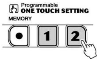 Programmable ONE TOUCH SETTING MEMORY