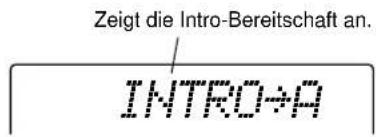 Zeigt die Intro-Bereitschaft an. INTRO→A
