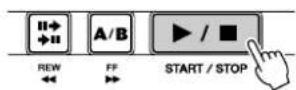 YAMAHA Portatone PSR-292 - Starten (und stoppen) Sie den Song. - 1