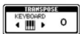 YAMAHA Portatone PSR-1100 - Transpose - 2