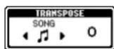 YAMAHA Portatone PSR-1100 - Transpose - 3