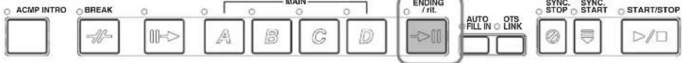 ACMP INTRO BREAK MAIN ENDING I/II. AUTO FILL IN OTS LINK SYNC. STOP SYNC. START START/STOP