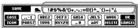 SAVE !#$%&'()+,-;=@[]^_{}~i° CASE ..-1 ABC2 DEF3 GHI4 JKL5 MM06 OK ICON PQRS7 TUV8 MXYZ9 .. 0 A#Y DELETE CANCEL