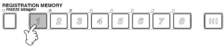 REGISTRATION MEMORY ○ FREEZE MEMORY □ 1 2 3 4 5 6 7 8 100