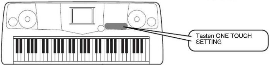 Tasten ONE TOUCH SETTING