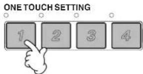 ONE TOUCH SETTING 1 2 3 4