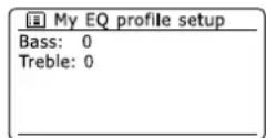 SANGEAN WFR-28D - Einrichten eines EQ-Profils - 4
