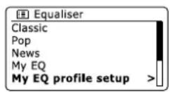 SANGEAN WFR-28D - Einrichten eines EQ-Profils - 3