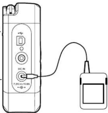 DC IN 7.0V=0.8A -+