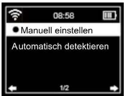Soundmaster IR4000WE - Manuell einstellen - 5
