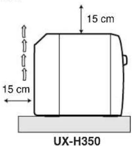 15 cm 15 cm UX-H350