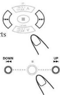UP A CLOCK DOWN CLOCK V down UP