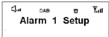 Alarm 1 Setup