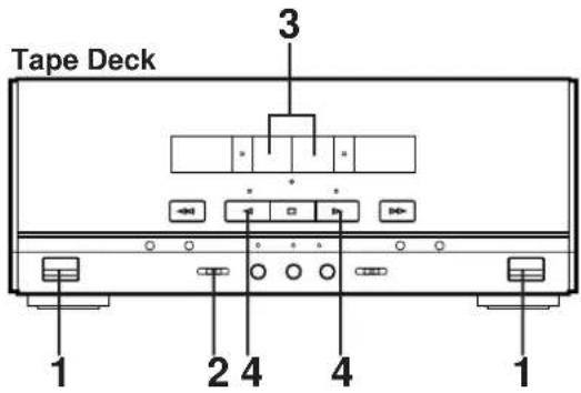 Tape Deck 1 2 4 3 4 1