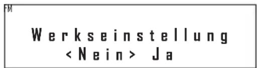 M Werkseinstellung Ja