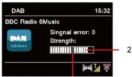 DAB 15:32 BBC Radio 6Music Singnal error: 0 Strength: 2