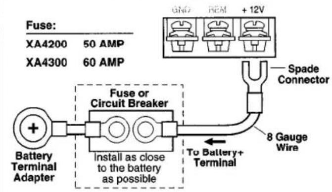 JENSEN XA4300 - Power Terminal (+12V) - 1
