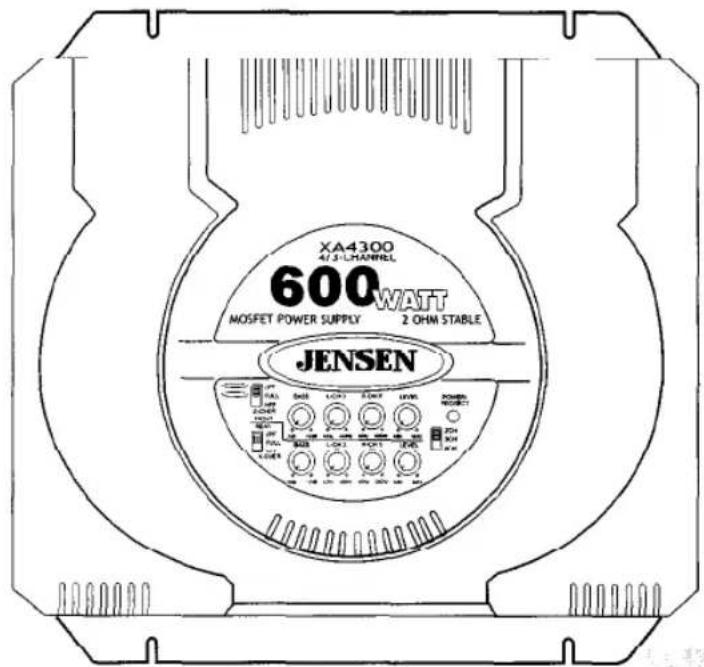 JENSEN XA4300 - Amplifier Installation and Operation - 1