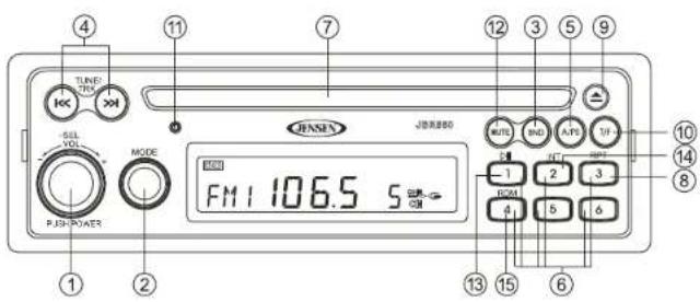 JENSEN JBR550 - BASIC OPERATION - 1