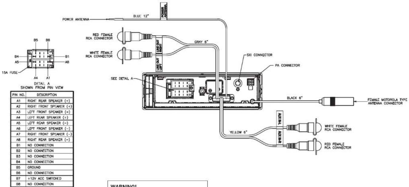 JENSEN JHD1630 - WIRING - 1
