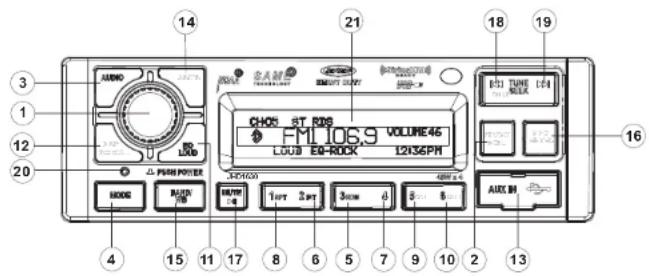 JENSEN JHD1630 - Controlling Playback - 1