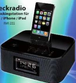 Rockradio Rockingstation für / iPhone / iPad RWI 222 14:26 PM/CTV