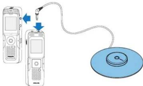 PHILIPS Voice Tracer DVT3100 - Meeting-Mikrofon verwenden - 2