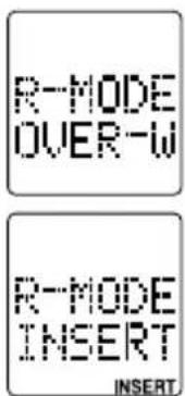 R-MODE OVER-W R-MODE INSERT INSERT