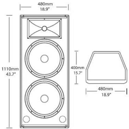 480mm 18.9" 1110mm 43.7" 400mm 15.7" 480mm 18.9"