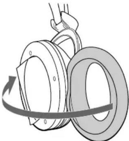 SONY MDR-RF875RK - Replacing the ear pads - 2
