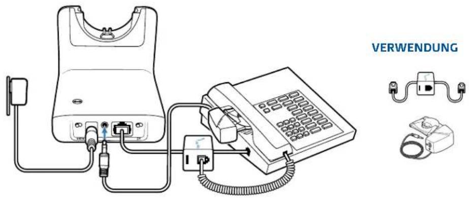 PLANTRONICS CS510A - Festnetztelefon + HL10-Telefonhörer-Lifter (getrennt erhältlich) - 1