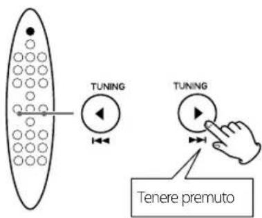 TUNING TUNING Tenere premuto