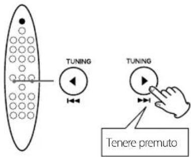 TUNING TUNING Tenere premuto