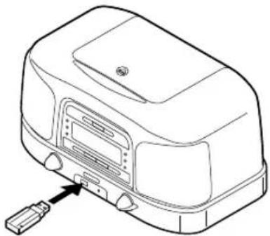 TEAC SL-D920 - Verbind uw USB-geheugen met de USB-aansluiting. - 1
