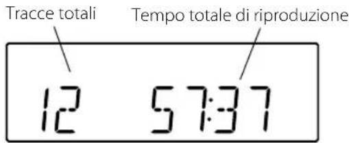 Tracce totali Tempo totale di riproduzione 12 57:37