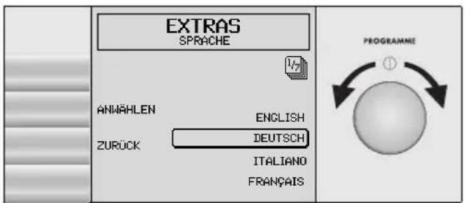 EXTRAS SPRACHE ANMÄHLEN ENGLISH ZURÜCK DEUTSCH ITALIANO FRANÇAIS PROGRAMME