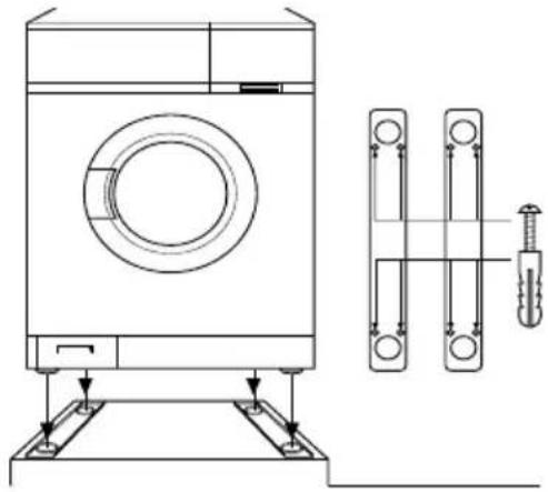 AEG Lavamat Diamant E - Aufstellung auf einem Betonsockel - 1