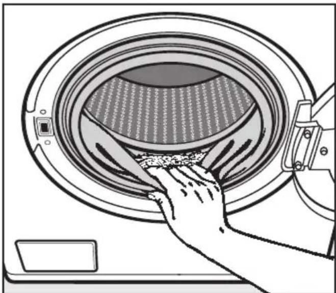 MIELE Novotronic W 307 - ⑪Fülltür öffnen - 1