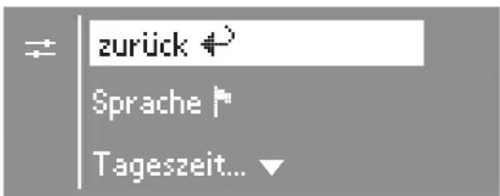 zurück Sprache Tageszeit...