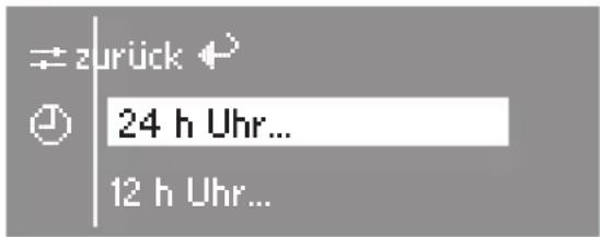 zurück 24 h Uhr... 12 h Uhr...