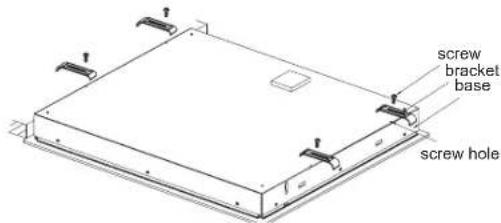 screw bracket base screw hole