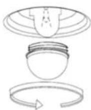 BOMANN EHBC 547 IX - Replacing the oven lamp - 1