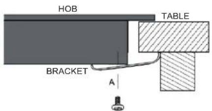 HOB TABLE BRACKET A