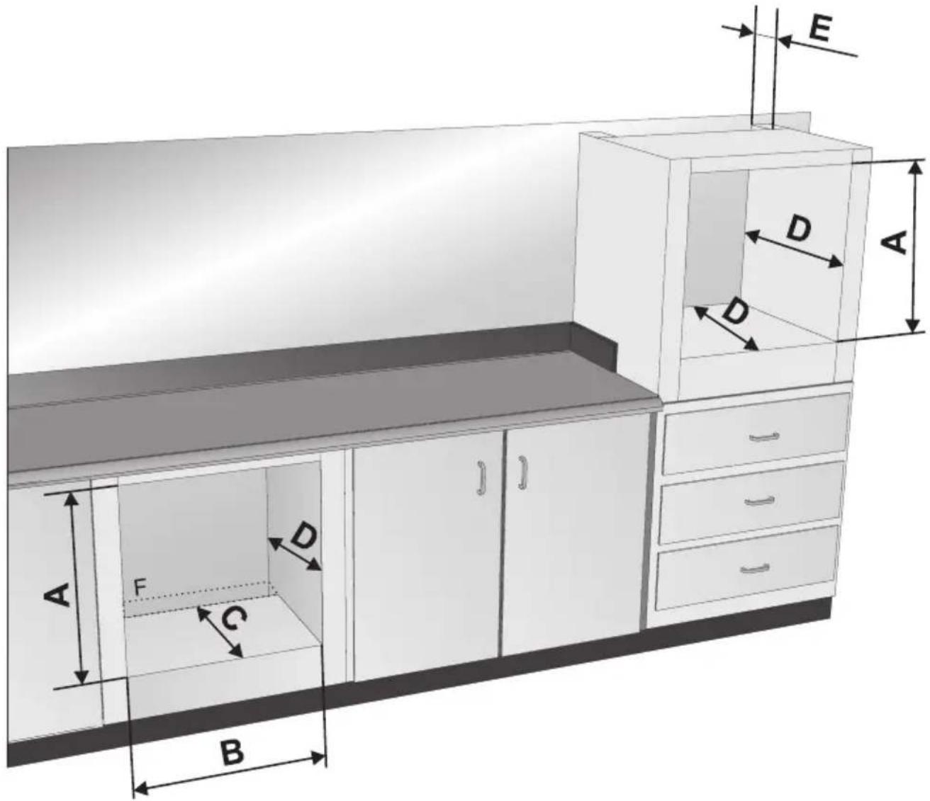 SMEG SC0468X-8 - Positionierung des Backofens - 4