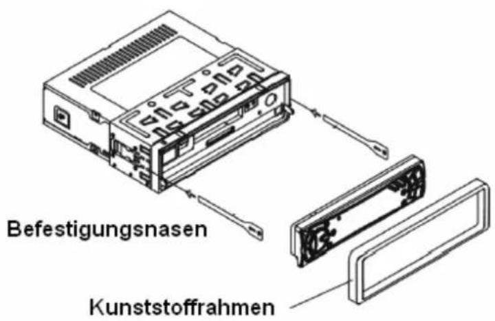 Befestigungsnasen Kunststoffrahmen