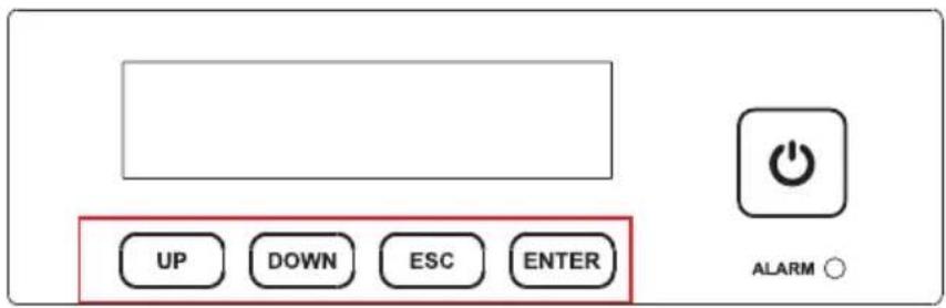 UP DOWN ESC ENTER ALARM ○
