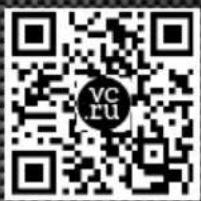 QR code with central circular logo containing 'VC' and 'RU' text
