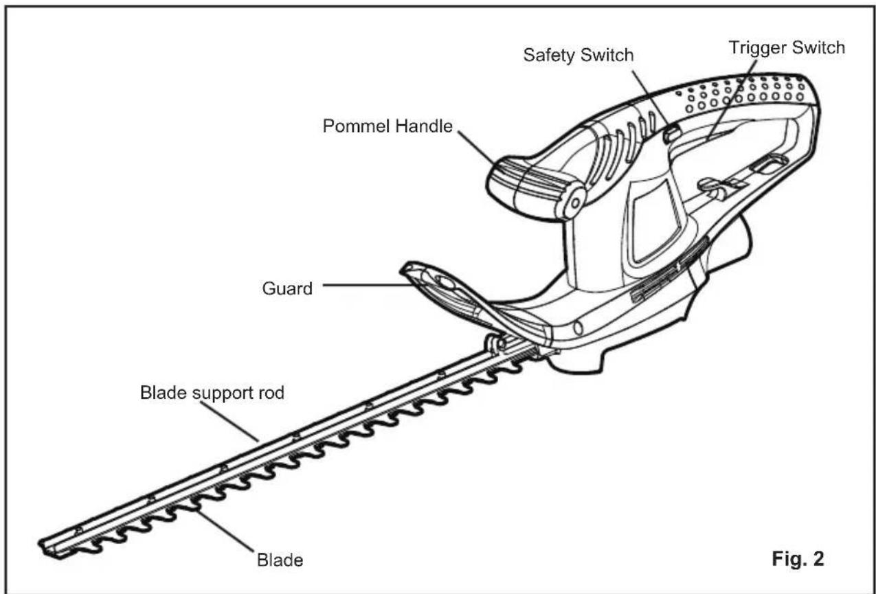 LawnMaster HT1805 - POMMEL HANDLE - 1